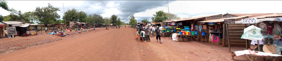 Street in Kigoma Market view